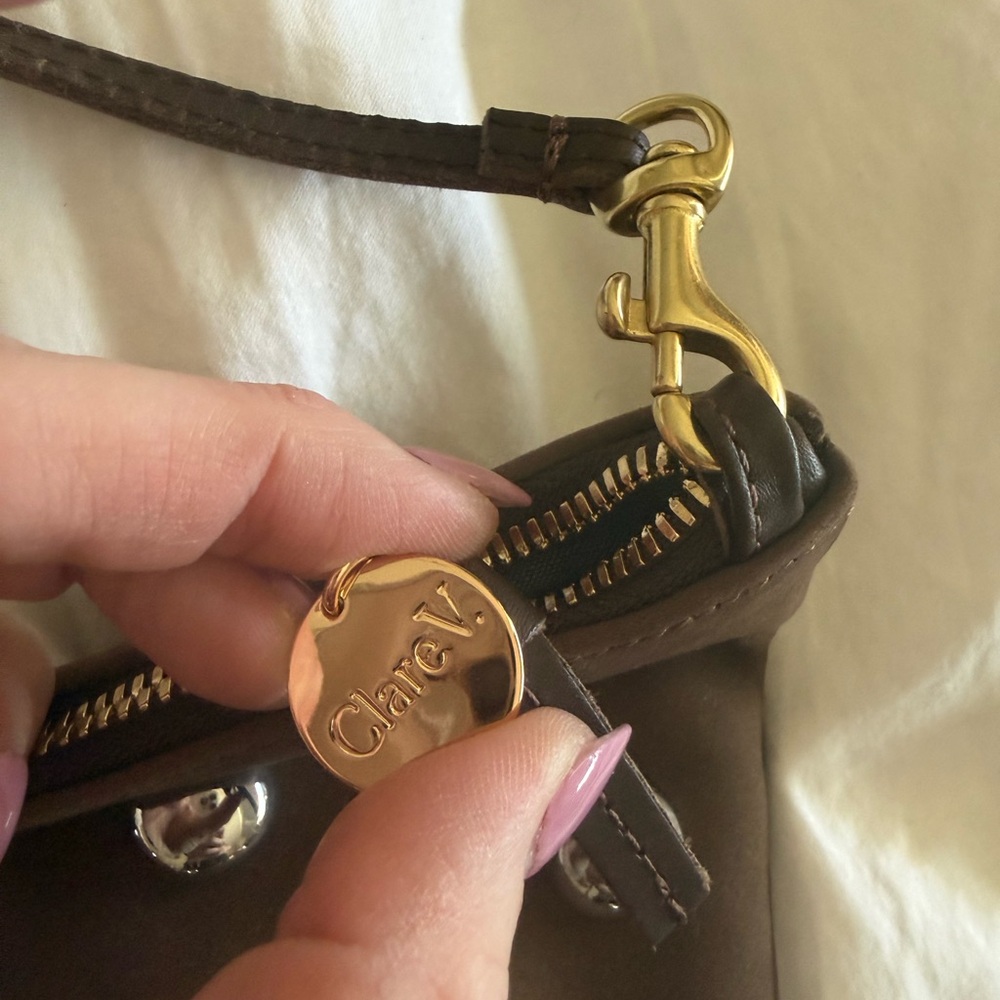 Clare V Lune Oat Shoulder Bag with Silver Accents -brand new - Picture 5 of 8
